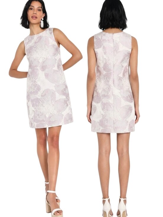 Slate & Willow Dresses & Skirts - SLATE & WILLOW 'Andy' Pink & Silver Mini Shift Dress - Size XS
